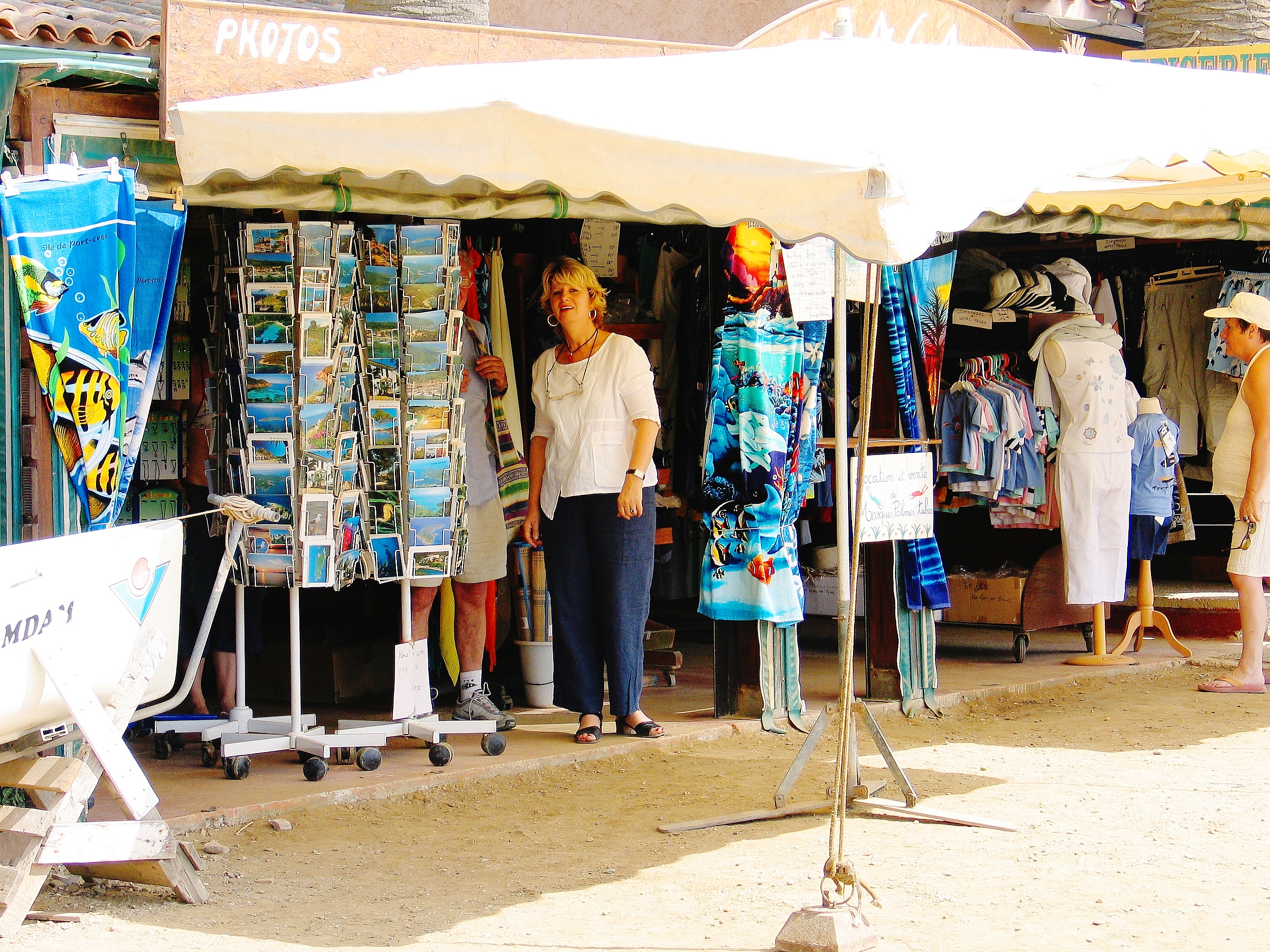 Boutique sur l'ile de Port-Cros
