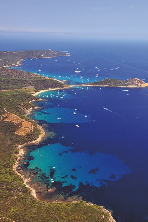 Vue aérienne des Caps Sauvages