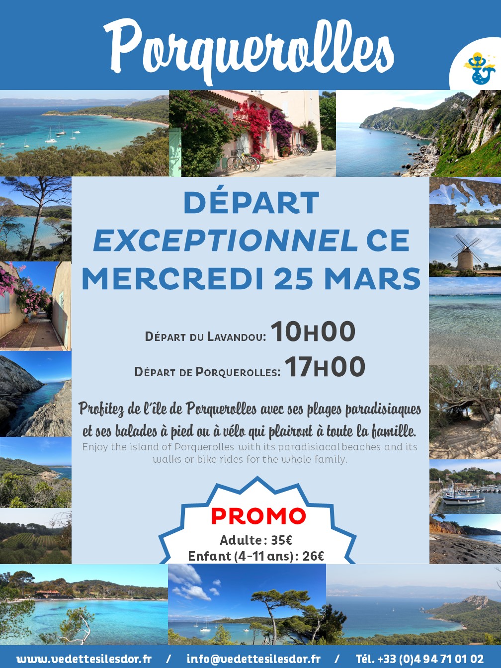 Départ exceptionnel Porquerolles 25/03/2026